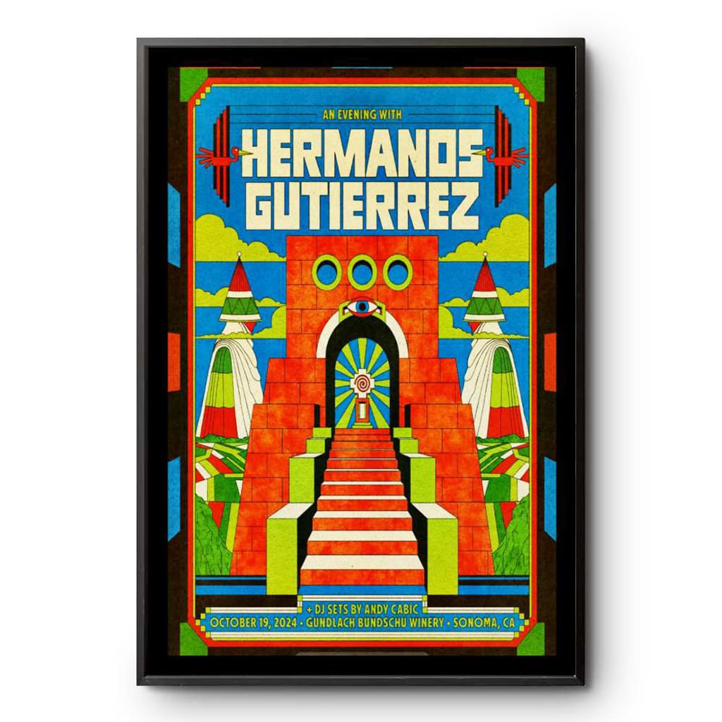 Hermanos Gutierrez Gundlach Bundschu Winery Sonoma Ca Concert Oct 19 2024 Poster