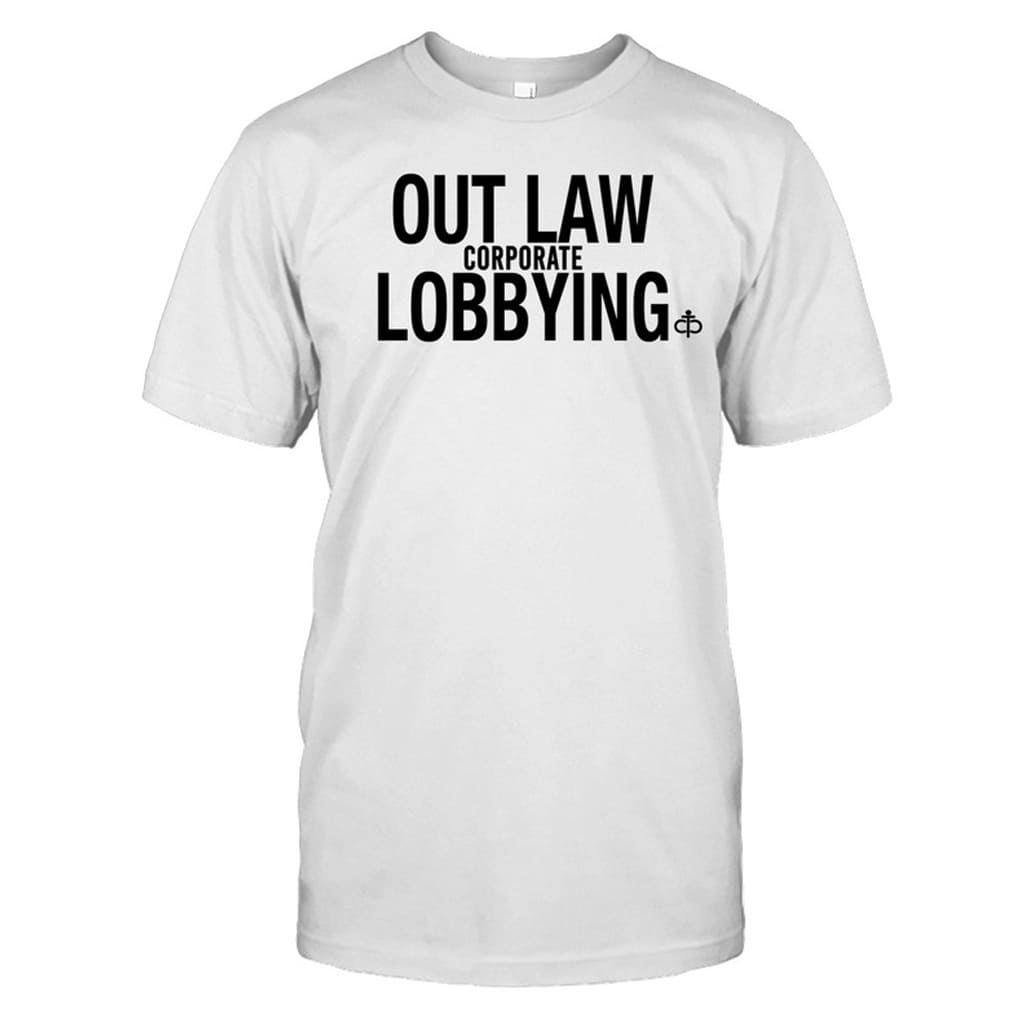 Ian Carroll Wearing Outlaw Corporate Lobbying