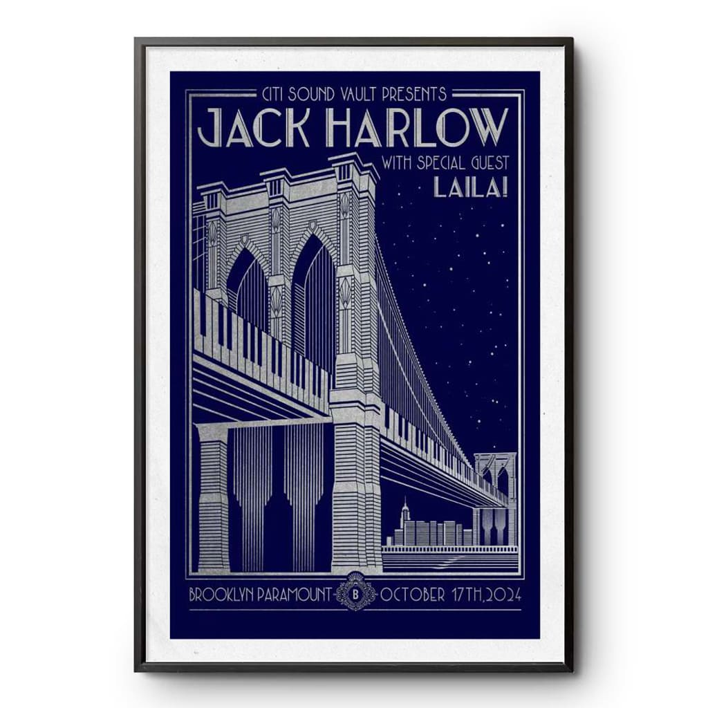 Jack Harlow Brooklyn Paramount Brooklyn Ny Oct 17 2024 Poster