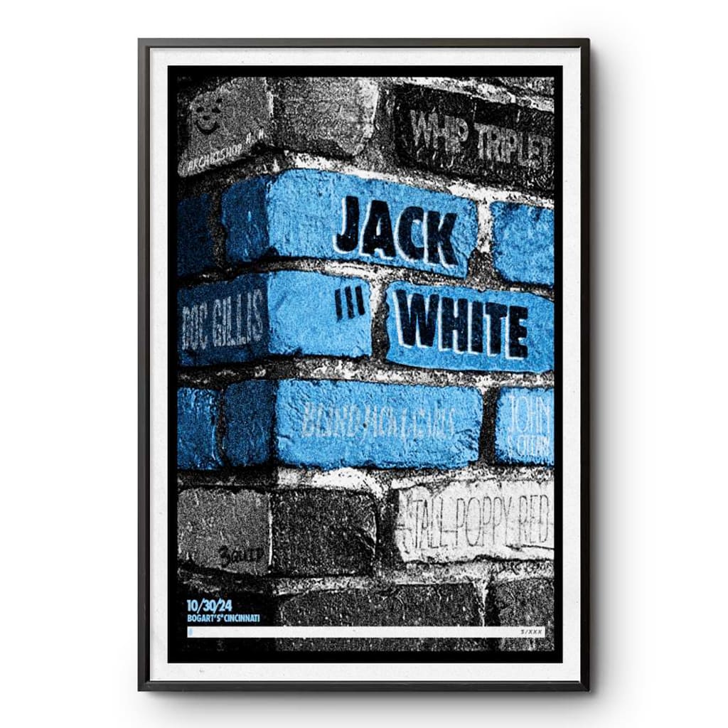 Jack White The Bogart's Cincinnati Oh Oct 30 2024 Poster