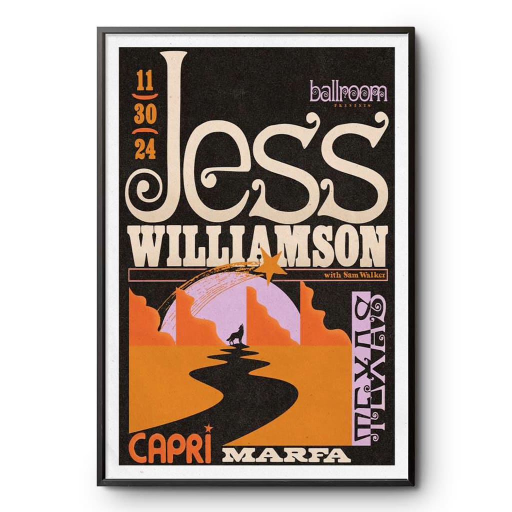 Jess Williamson Marfa Tx November 30 2024 Poster