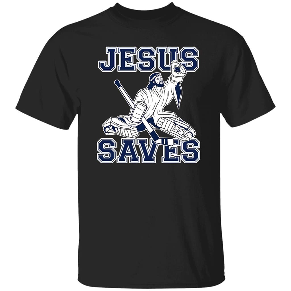 Jesus Saves Hockey Shirt