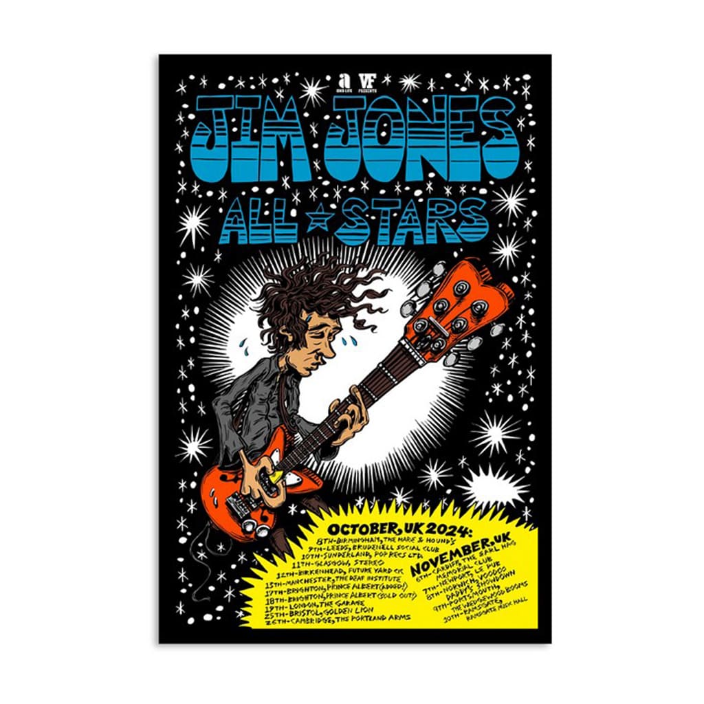 Jim Jones All Stars October & November Uk 2024 Tour Poster