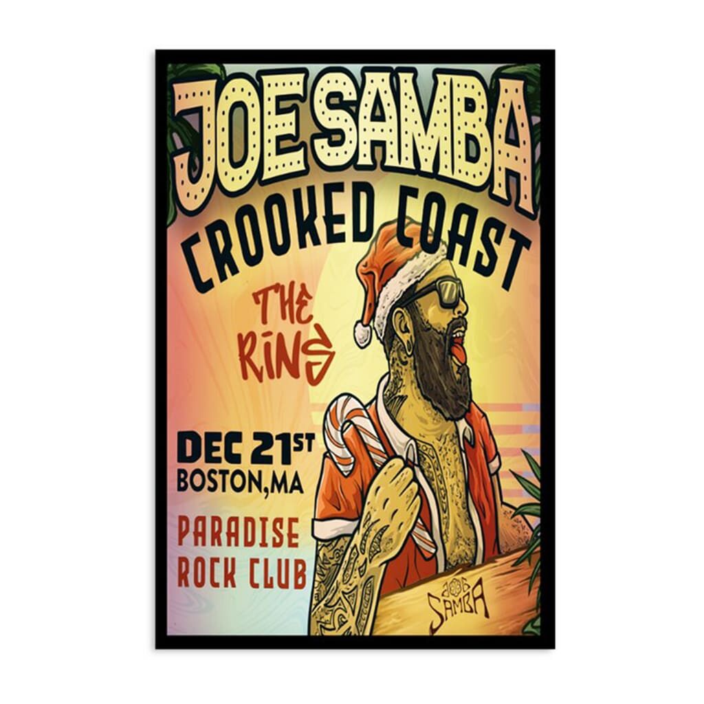 Joe Samba Paradise Rock Club Boston Ma December 21st 2024 Poster