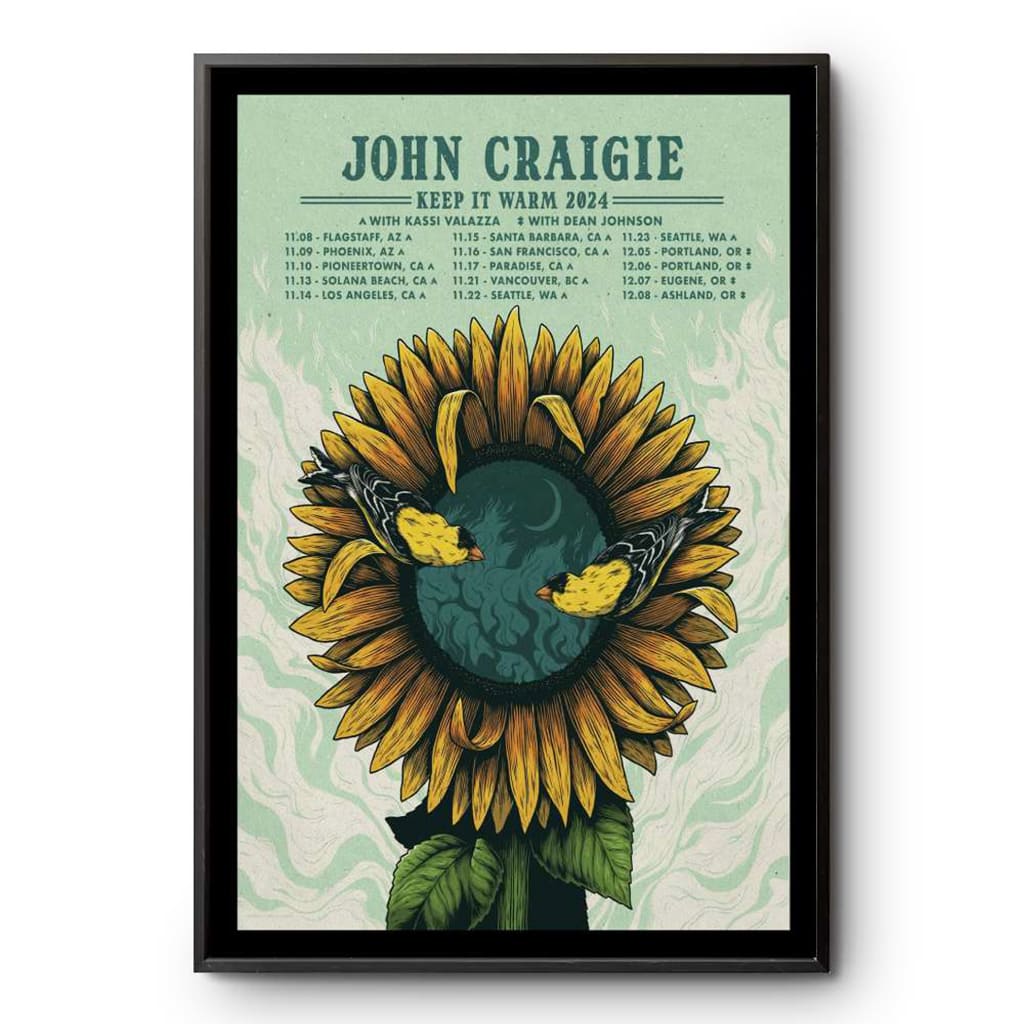 John Craigie Keep It Warm 2024 Tour Poster