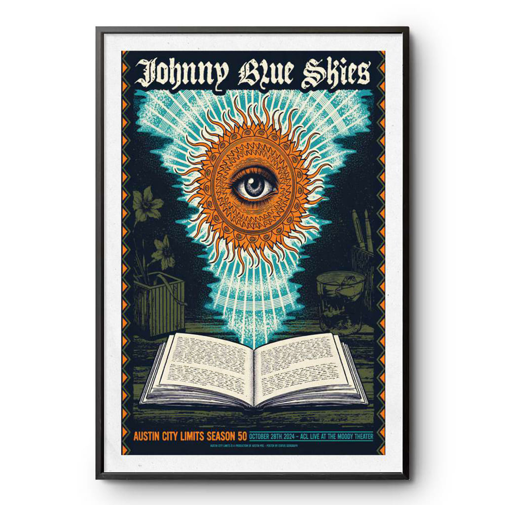 Johnny Blue Skies Acl The Moody Theater October 28th 2024 Poster