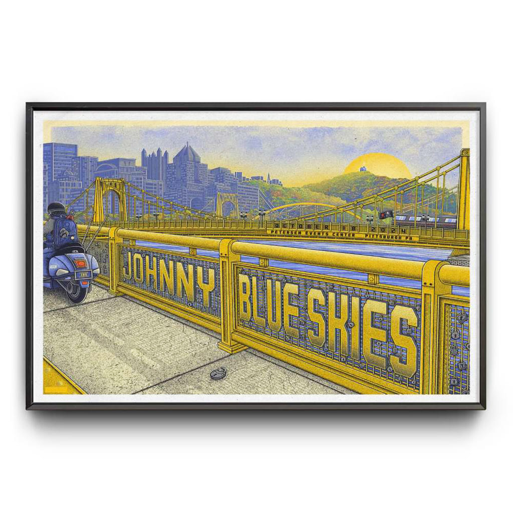 Johnny Blue Skies Petersen Events Center Pittsburgh Pa Oct 18 2024 Poster