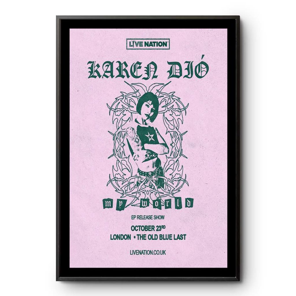 Karen Dió The Old Blue Last London Uk Tour October 23 2024 Poster