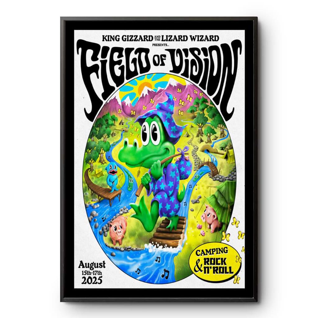 King Gizzard And The Lizard Wizard Field Of Vision Meadow Creek Buena Vista Co Aug 15-17 2025 Poster