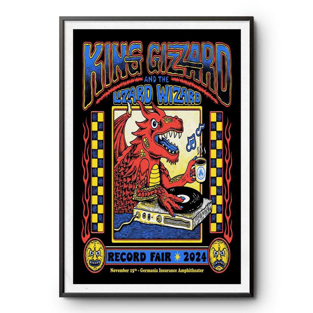 King Gizzard And The Lizard Wizard Germania Insurance Amphitheater Austin Tx Nov 15 2024 Poster