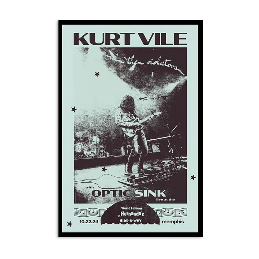 Kurt Vile Hernando's Hideaway Memphis Tn Oct 22 2024 Poster