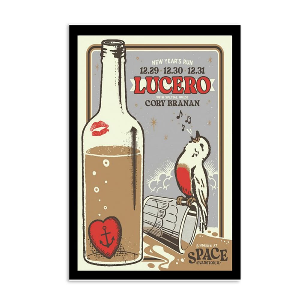 Lucero New Year's Run Space Event Evanston Il Dec 29-31 2024 Poster