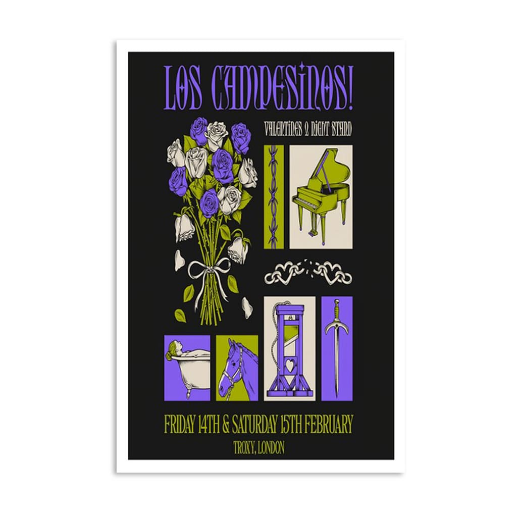 Los Campesinos Troxy London Uk Tour February 15 2025 Poster