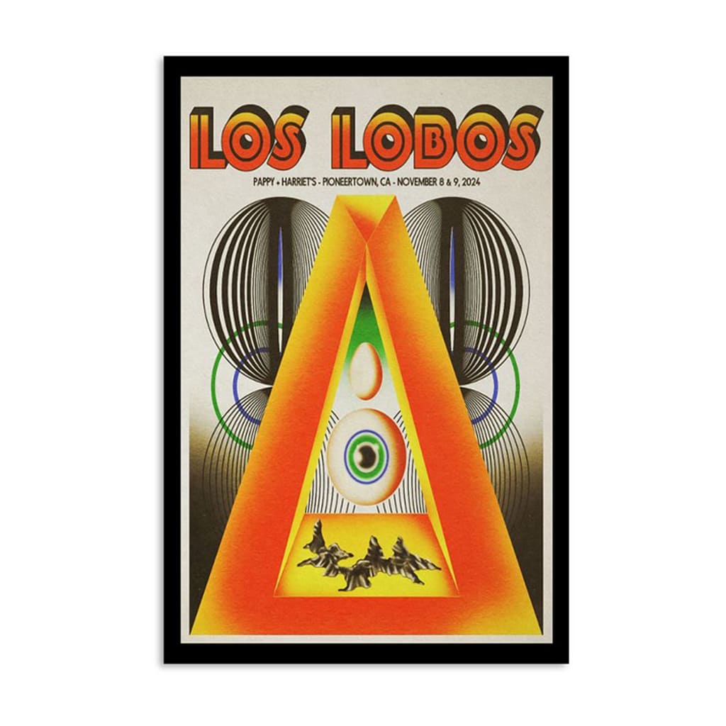 Los Lobos Pappy Harriets Pioneertown Ca Nov 8-9 2024 Poster