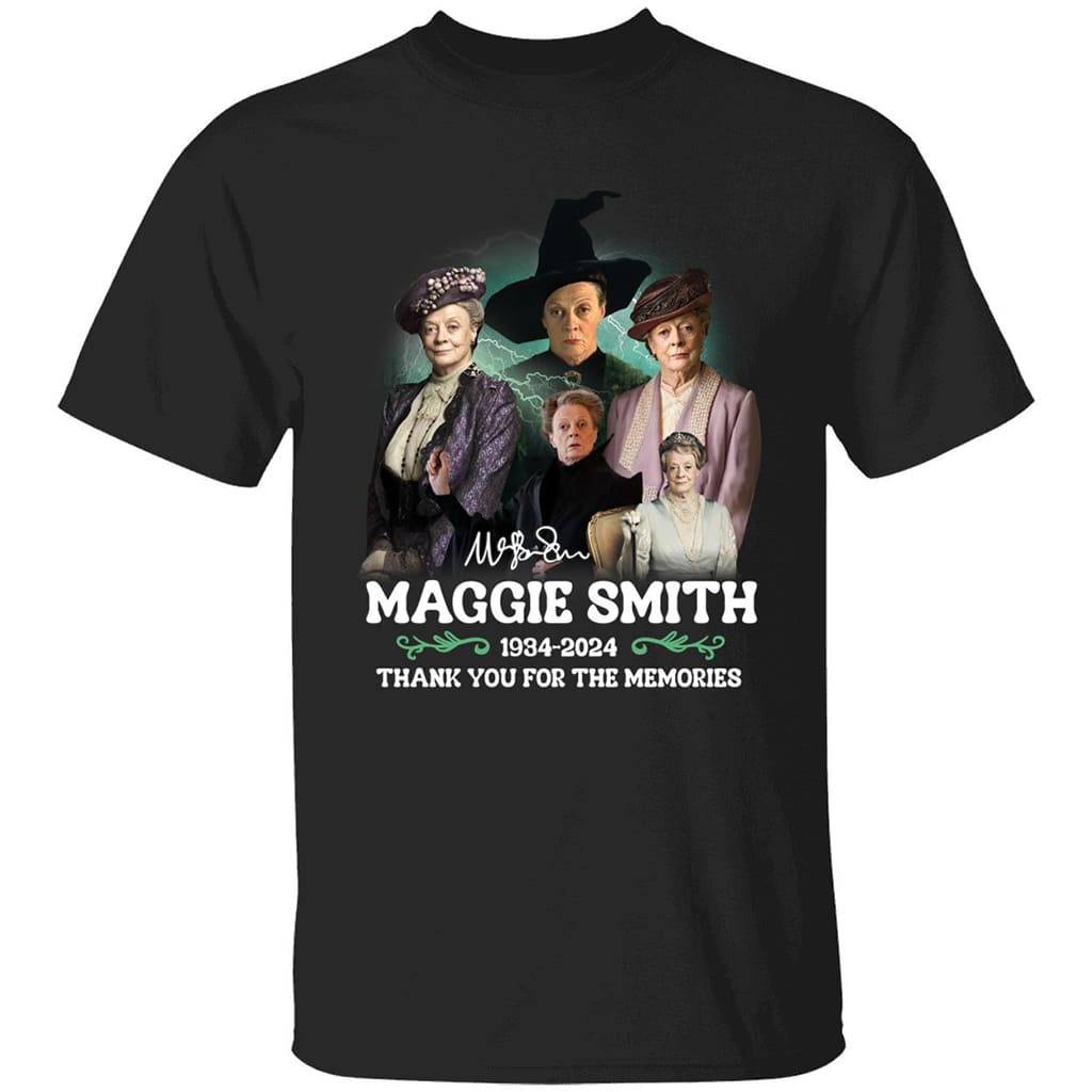 Maggie Smith 1934-2024 Thank You For The Memories Shirt