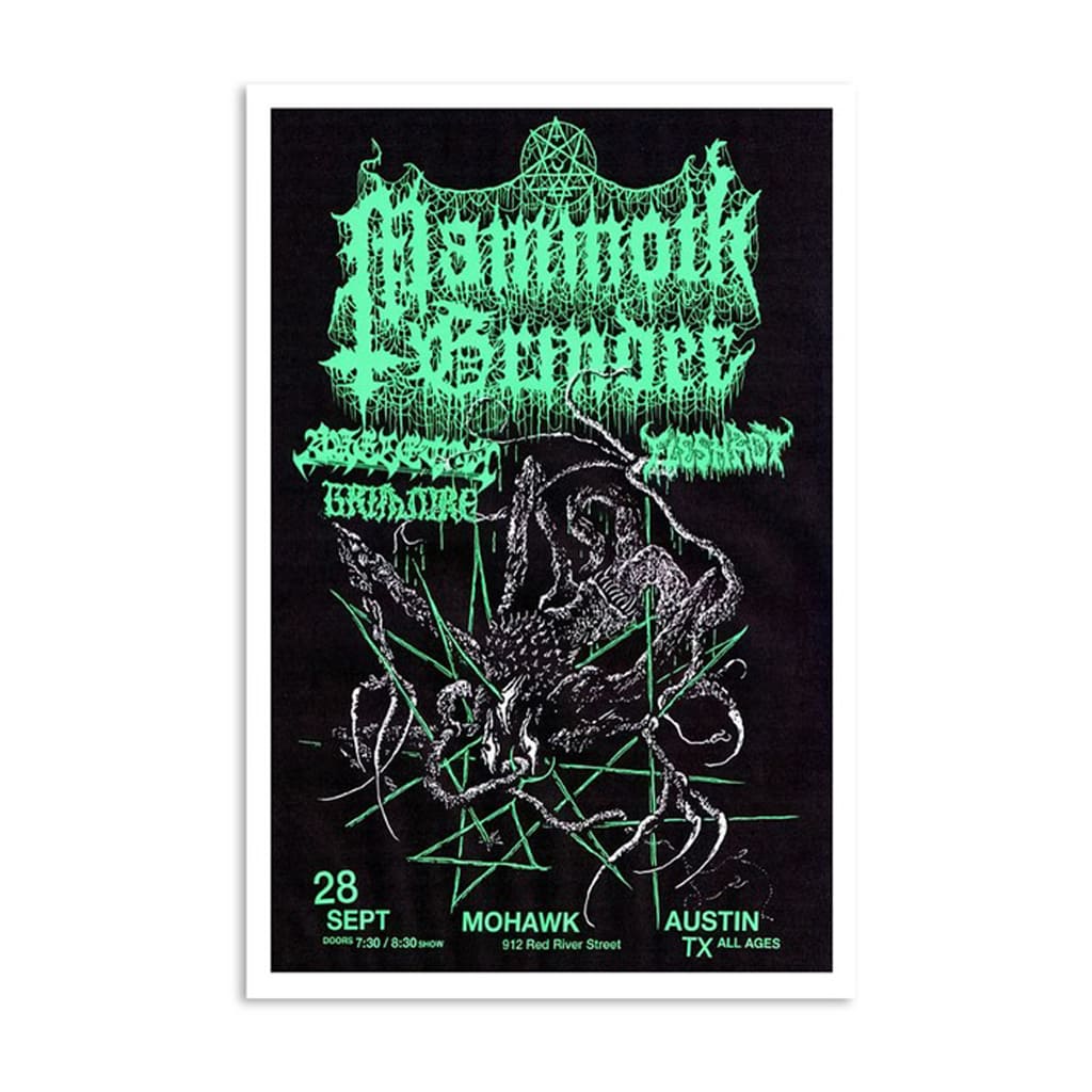 Mammoth Grinder Mohawk Outdoors Austin Tx September 28 2024 Tour Poster