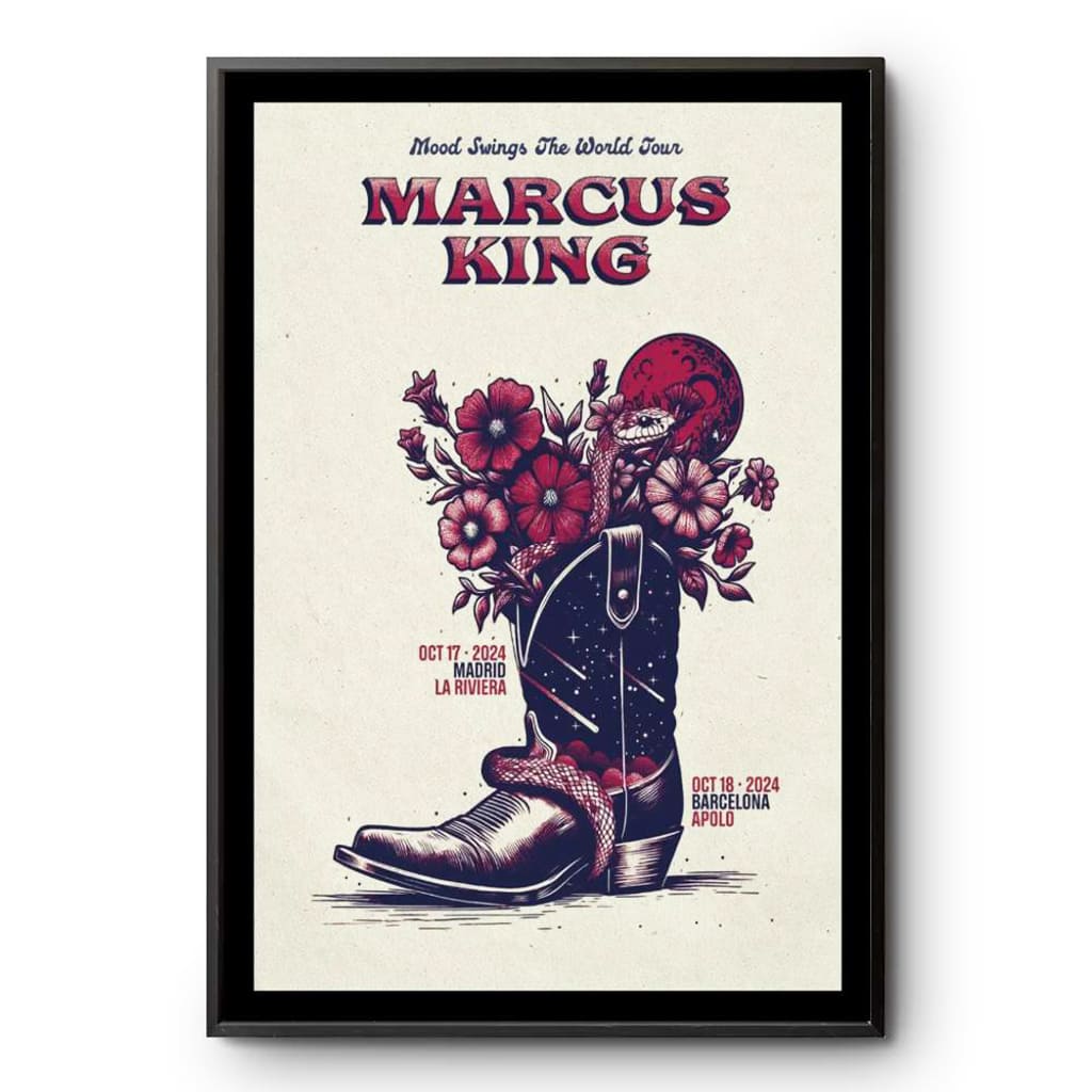 Marcus King Spain Tour Oct 17-18 2024 Poster