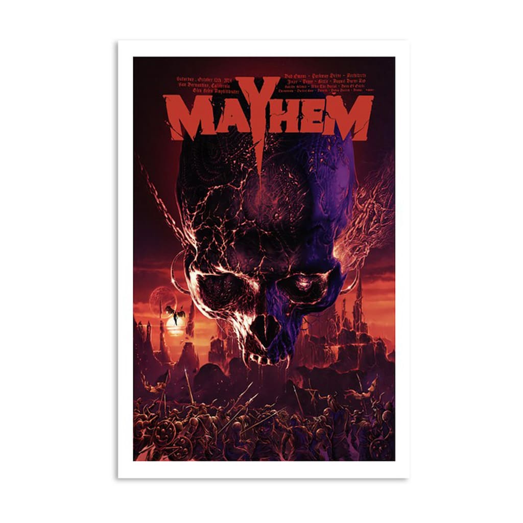 Mayhem Festival San Bernardino Ca October 12 2024 Poster