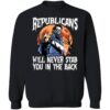 Michael Myers Republicans Will Never Stab You In The Back Halloween Shirt 1