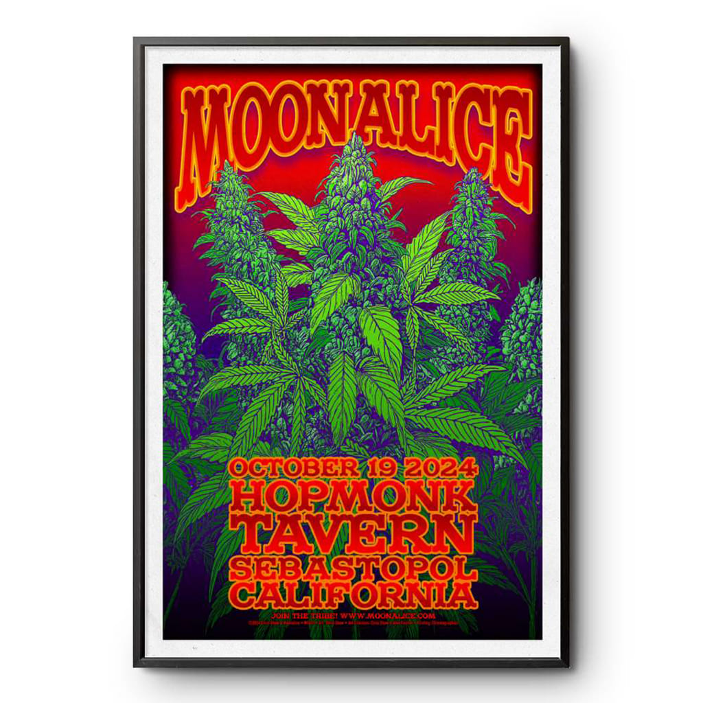 Moonalice Hopmonk Tavern Sebastopol Ca Tour Oct 19 2024 Poster