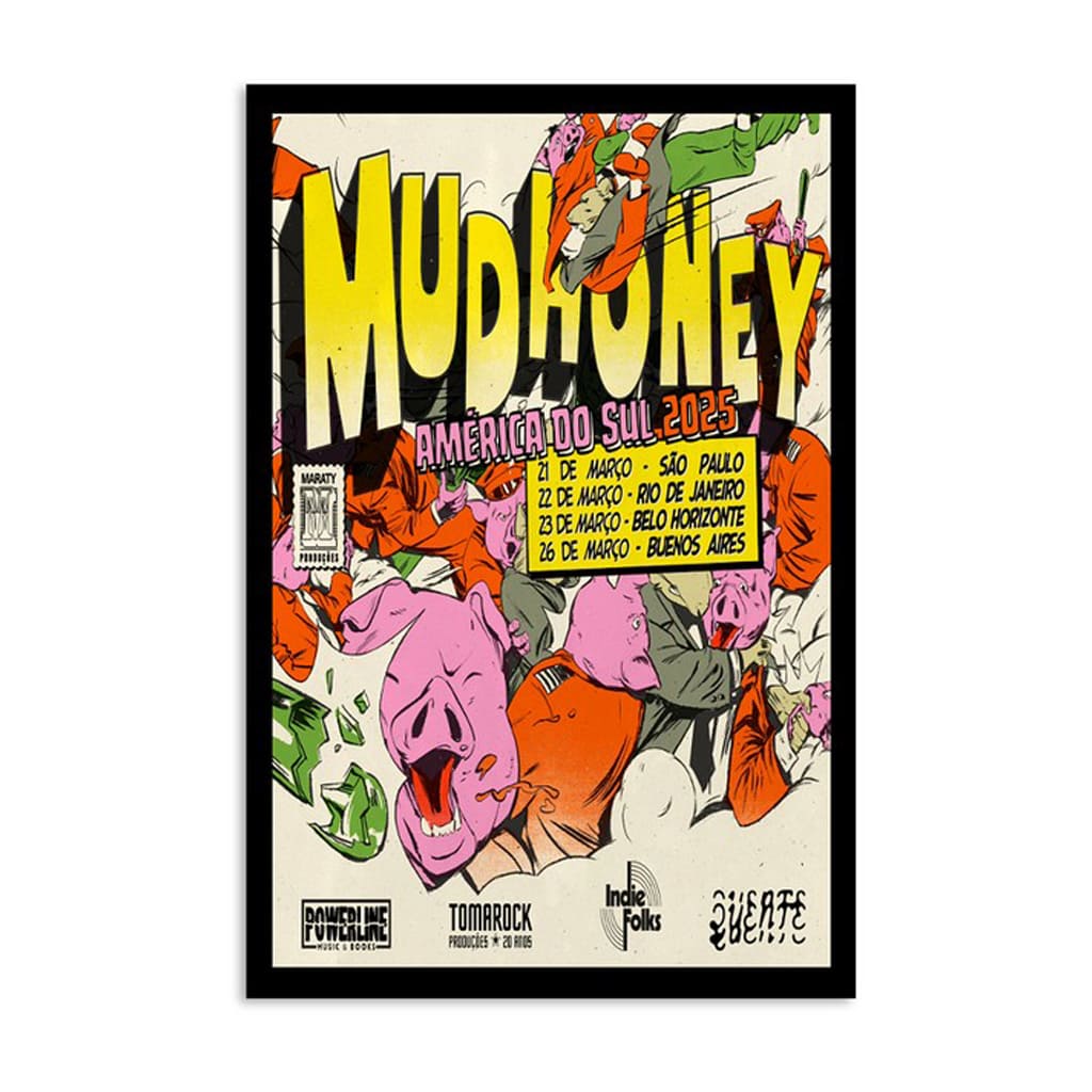 Mudhoney America Do Sul 2025 Tour Poster