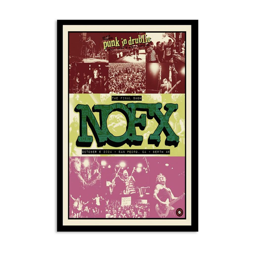 Nofx Tour 2024 Berth 46 Los Angeles California Poster