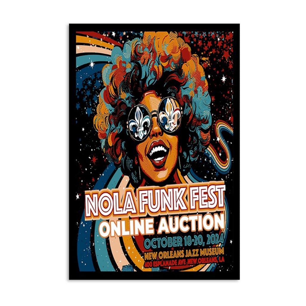 Nola Funk Fest New Orleans Jazz Museum Orleans La Oct 18-20 2024 Poster