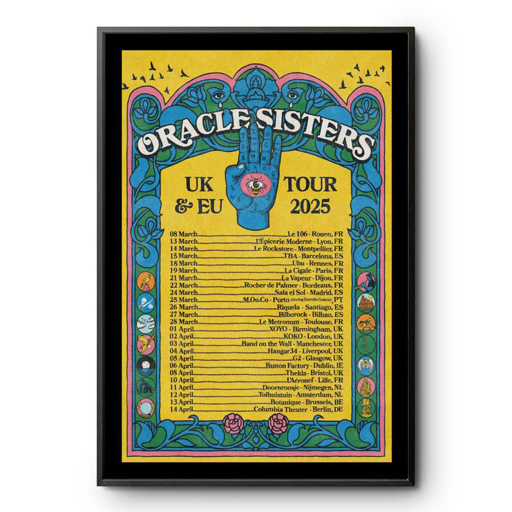 Oracle Sisters Tour Uk & Eu 2025 Poster