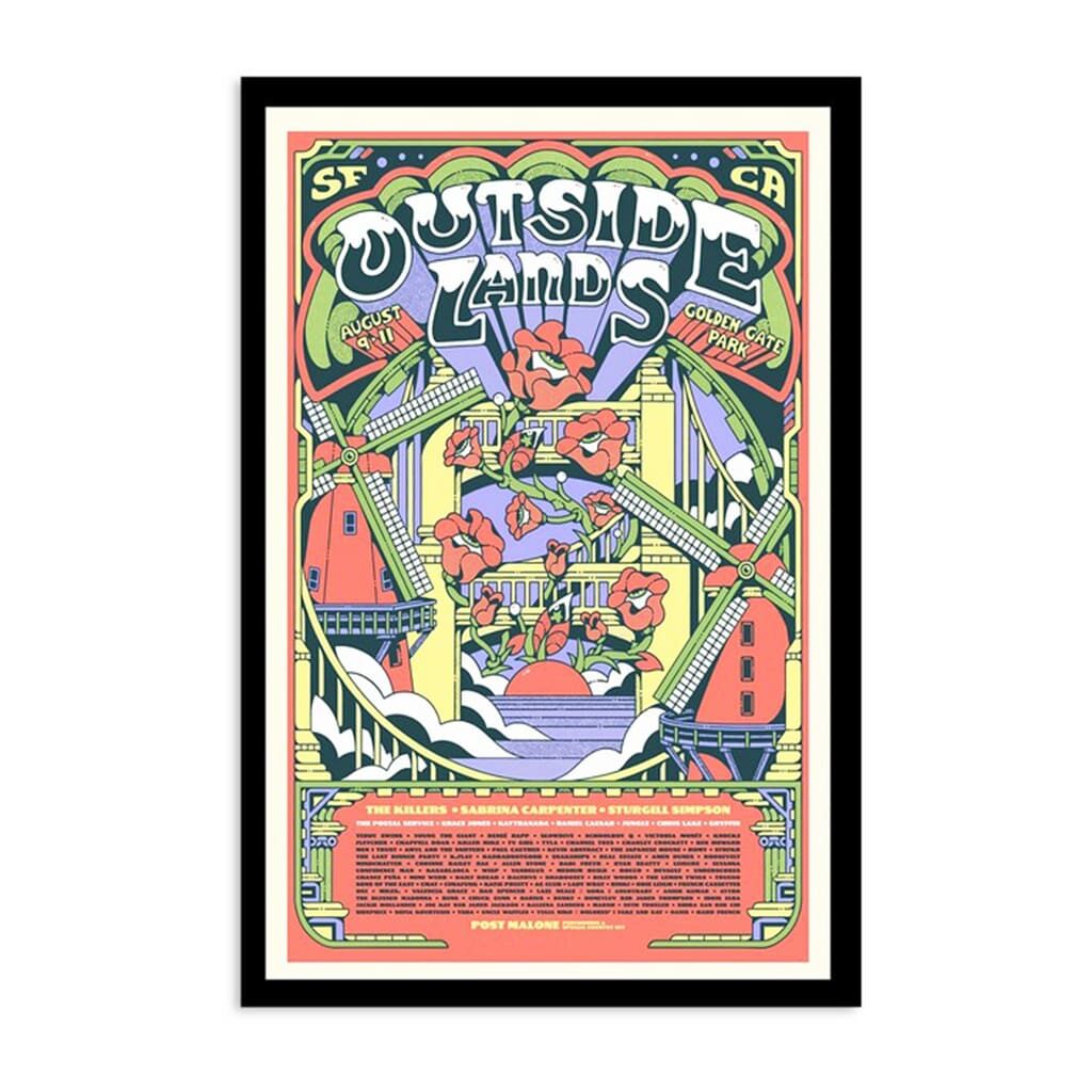 Outside Lands Festival San Francisco August 9-11 2024 Poster