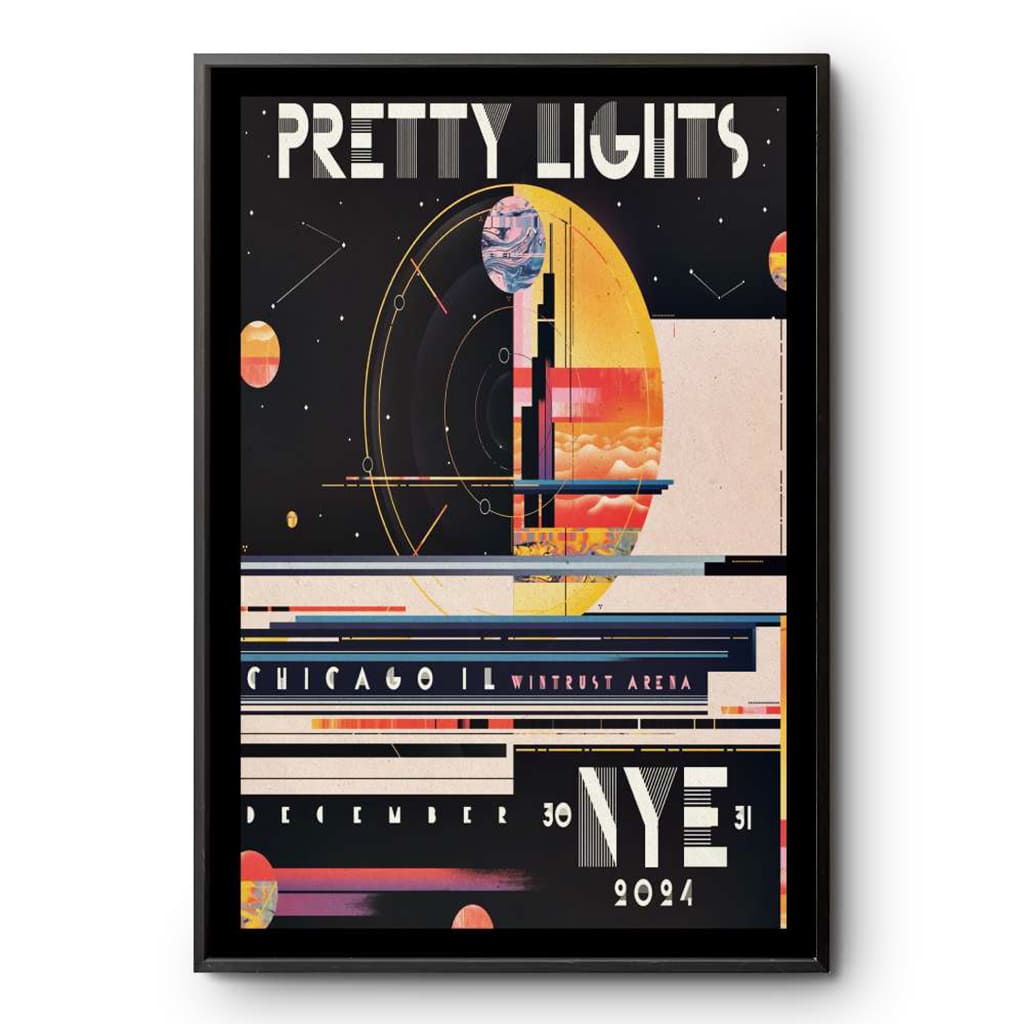 Pretty Lights New Year's Run At Wintrust Arena Chicago Il Dec 30-31 2024 Poster