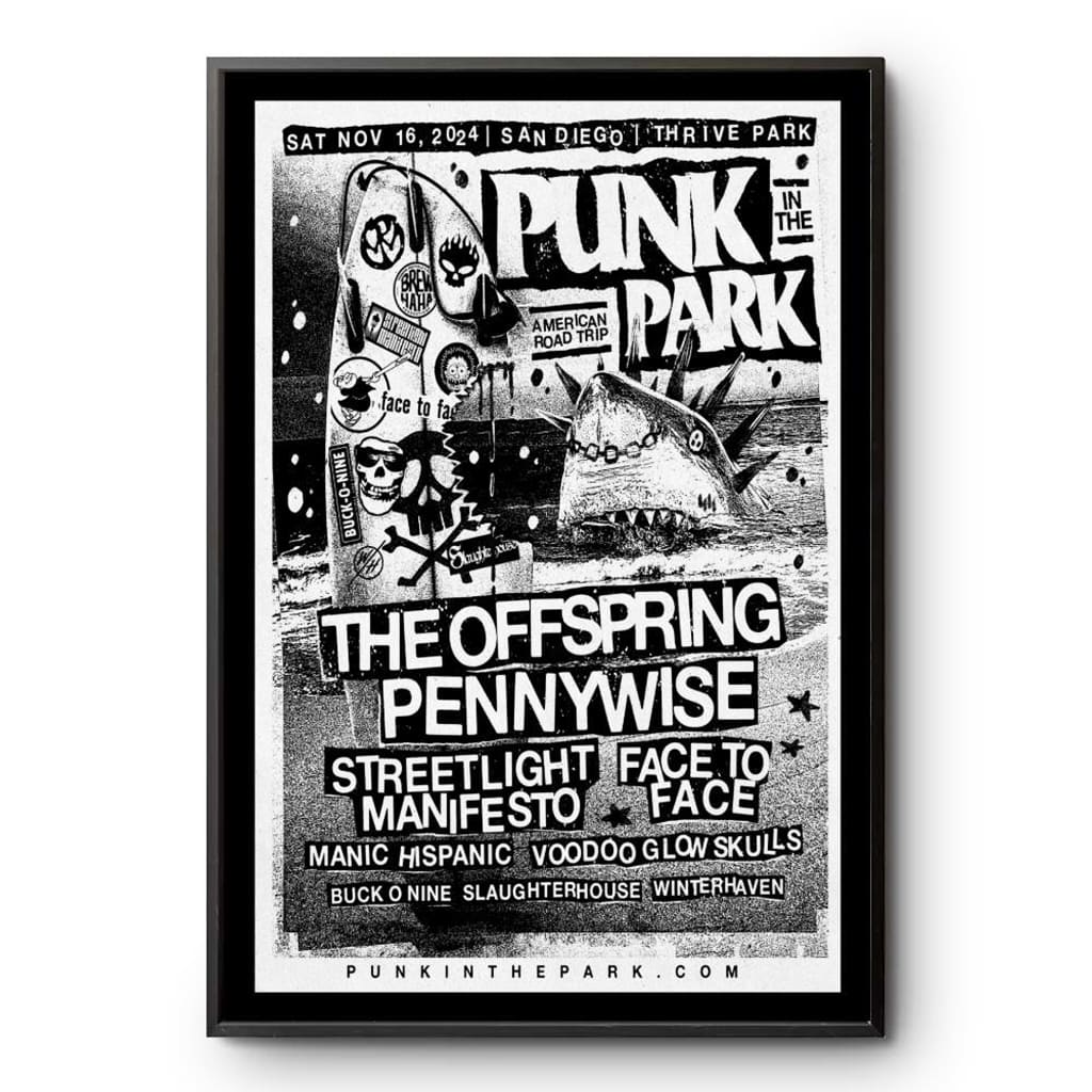 Punk In The Park Thrive Park Snapdragon Stadium San Diego Ca Nov 16 2024 Poster