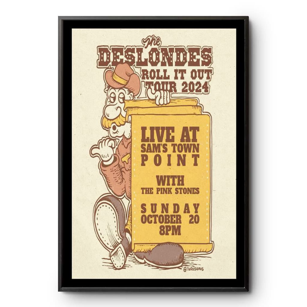 The Deslondes Sam's Town Point Austin Tx Oct 20 2024 Tour Poster