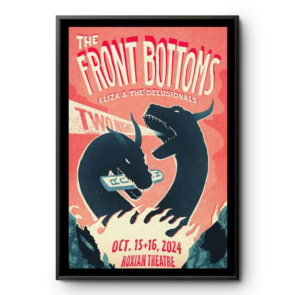 The Front Bottoms Roxian Theatre Mckees Rocks Pa Oct 15-16 2024 Poster