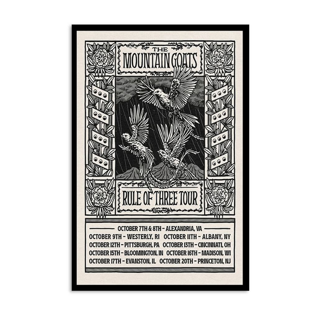 The Mountain Goats Poster Rule Of Three Tour 2024 Poster