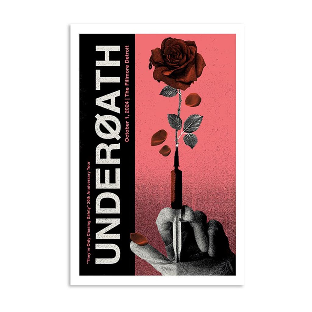 Underoath The Fillmore Detroit Mi October 1 2024 Poster