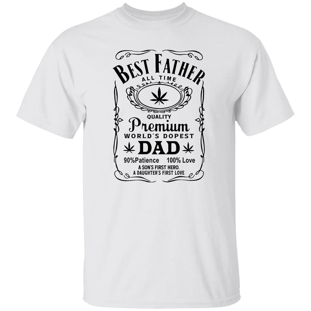 Weed Best Father All Time World’s Dopest Dad Shirt