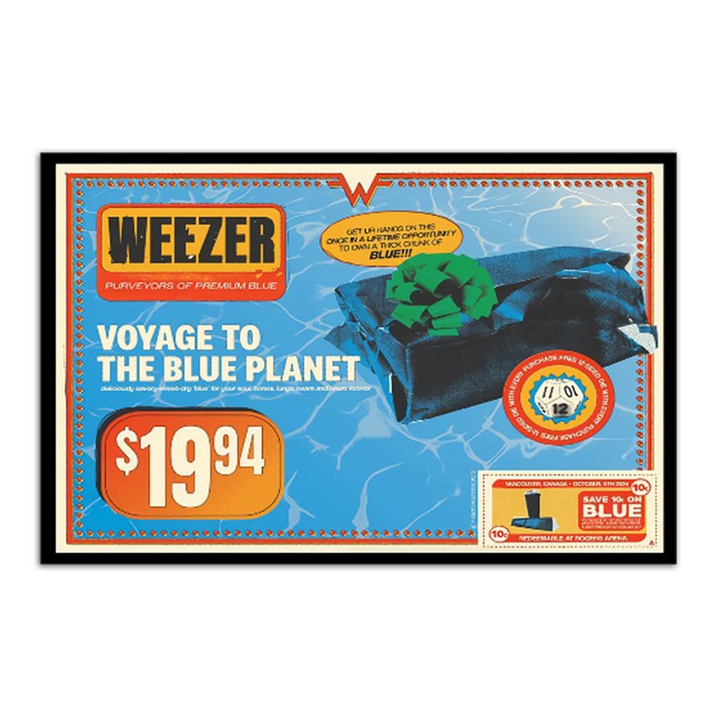 Weezer October 5 2024 Rogers Arena Vancouver Bc Poster