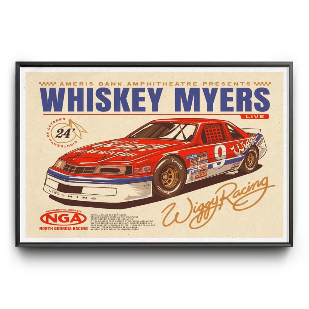 Whiskey Myers Ameris Bank Amphitheatre Alpharetta Ga Oct 18 2024 Poster