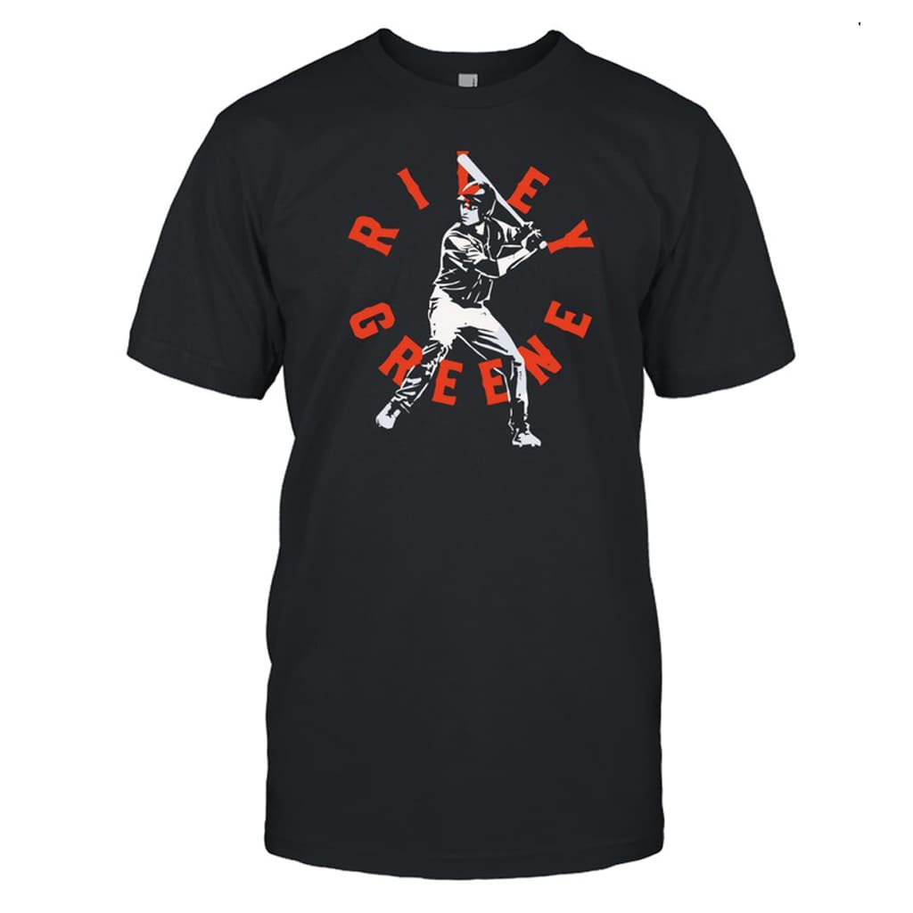 Detroit Tigers Riley Greene Baseball Team Swing Pose Shirt