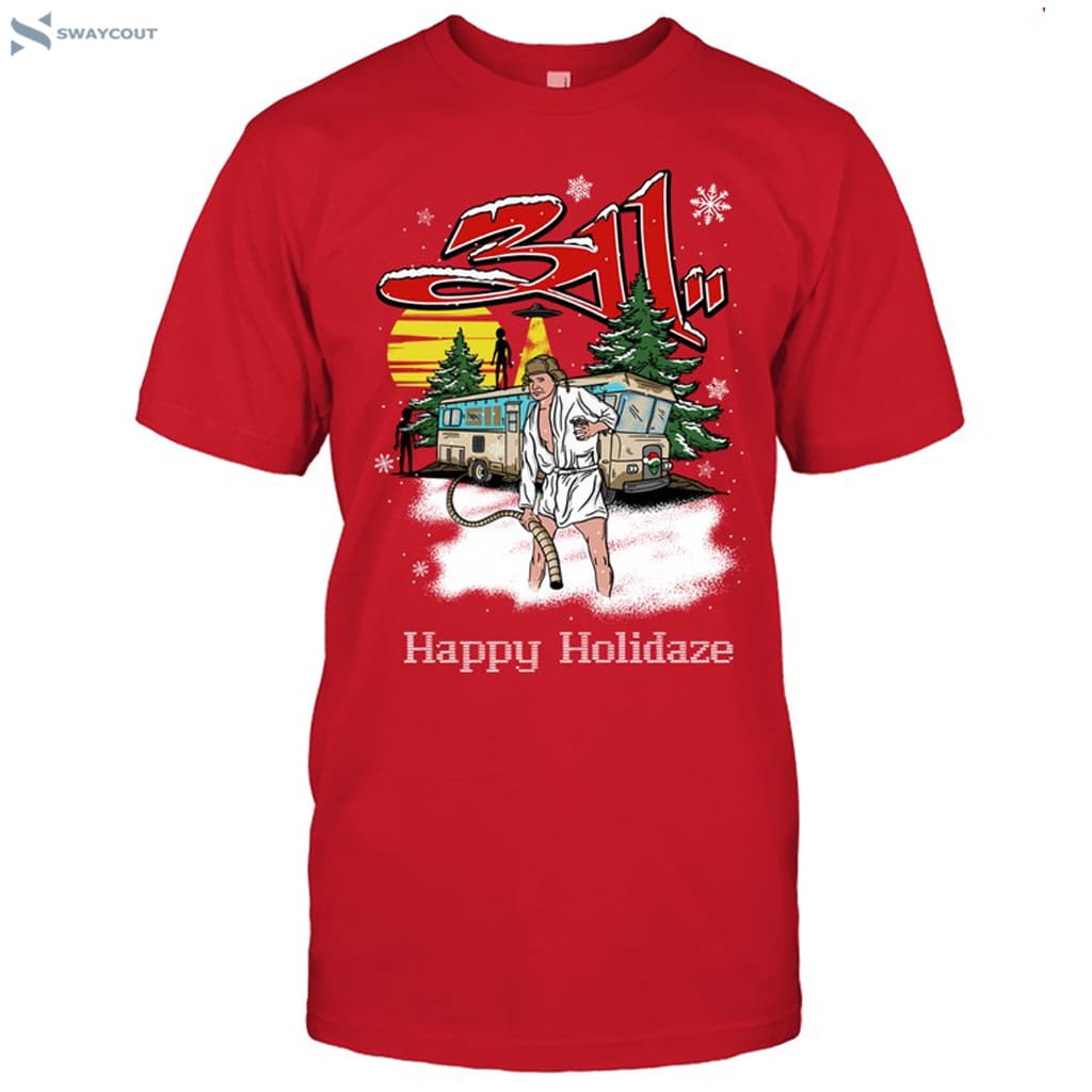 311 Band Happy Holidaze Christmas Shirt