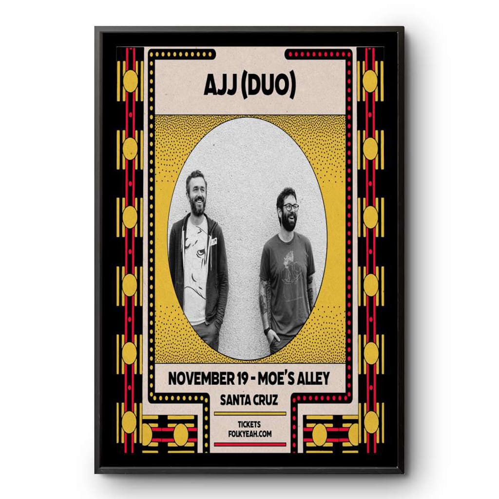 Ajj Moe's Alley Santa Cruz Ca Tour Nov 19 2024 Poster