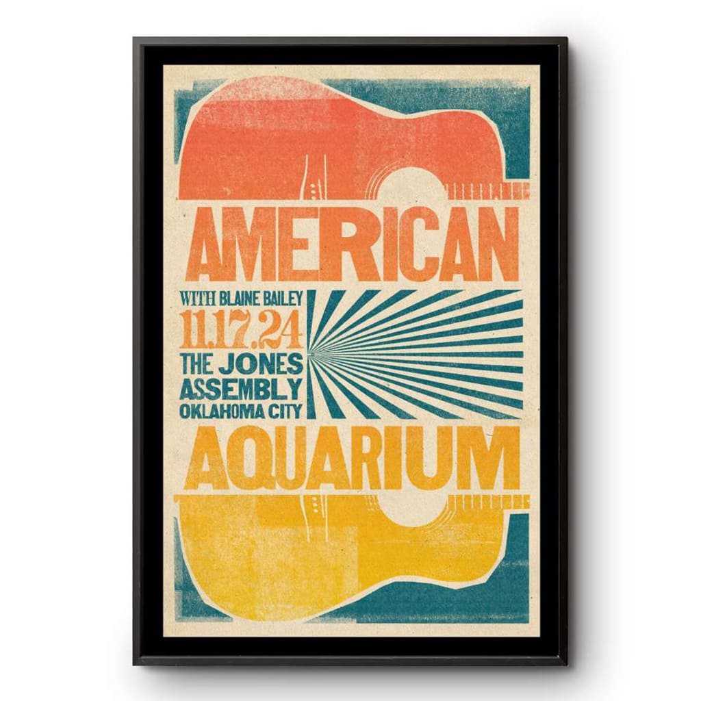 American Aquarium Nov 17 2024 The Jones Assembly Oklahoma City Ok Tour Poster