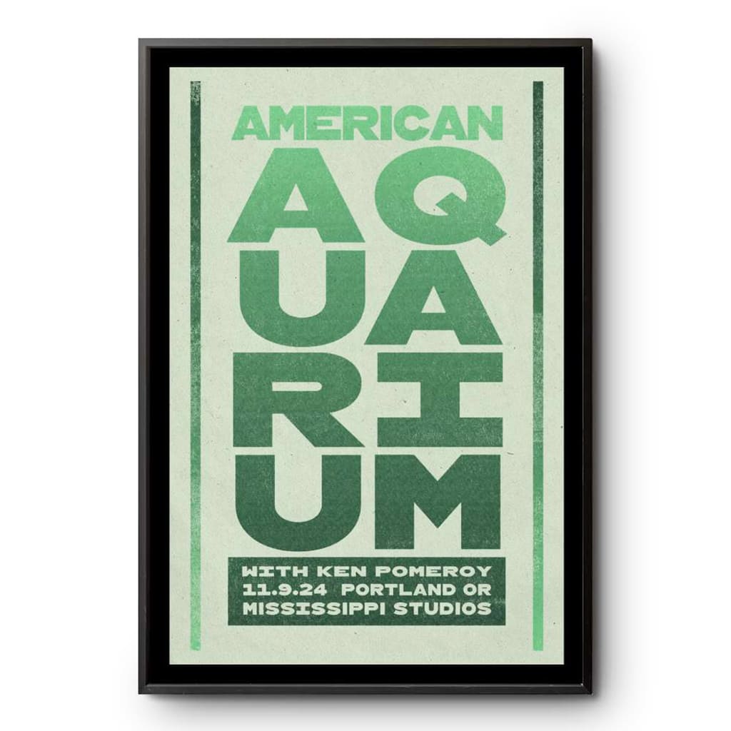 American Aquarium Portland Or November 9 2024 Poster