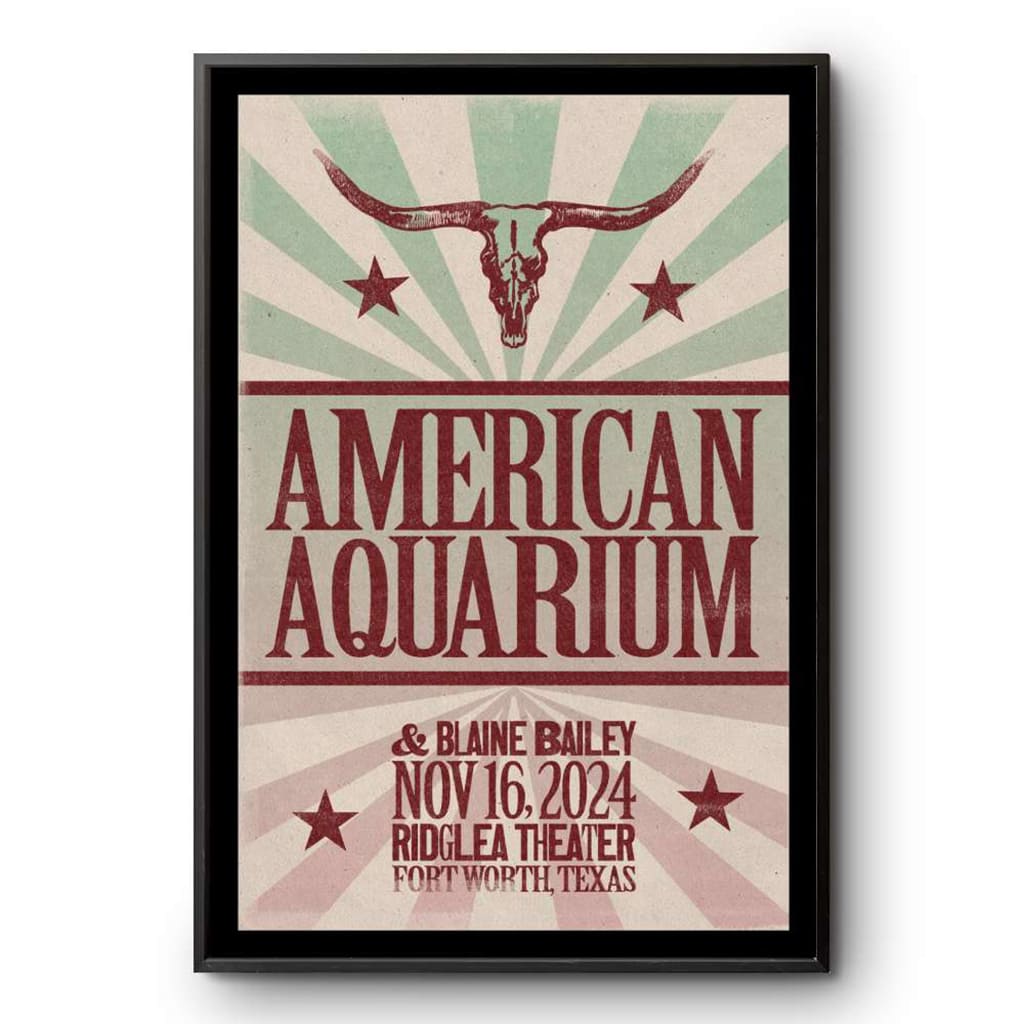 American Aquarium Ridglea Theater Fort Worth Tx November 16 2024 Poster