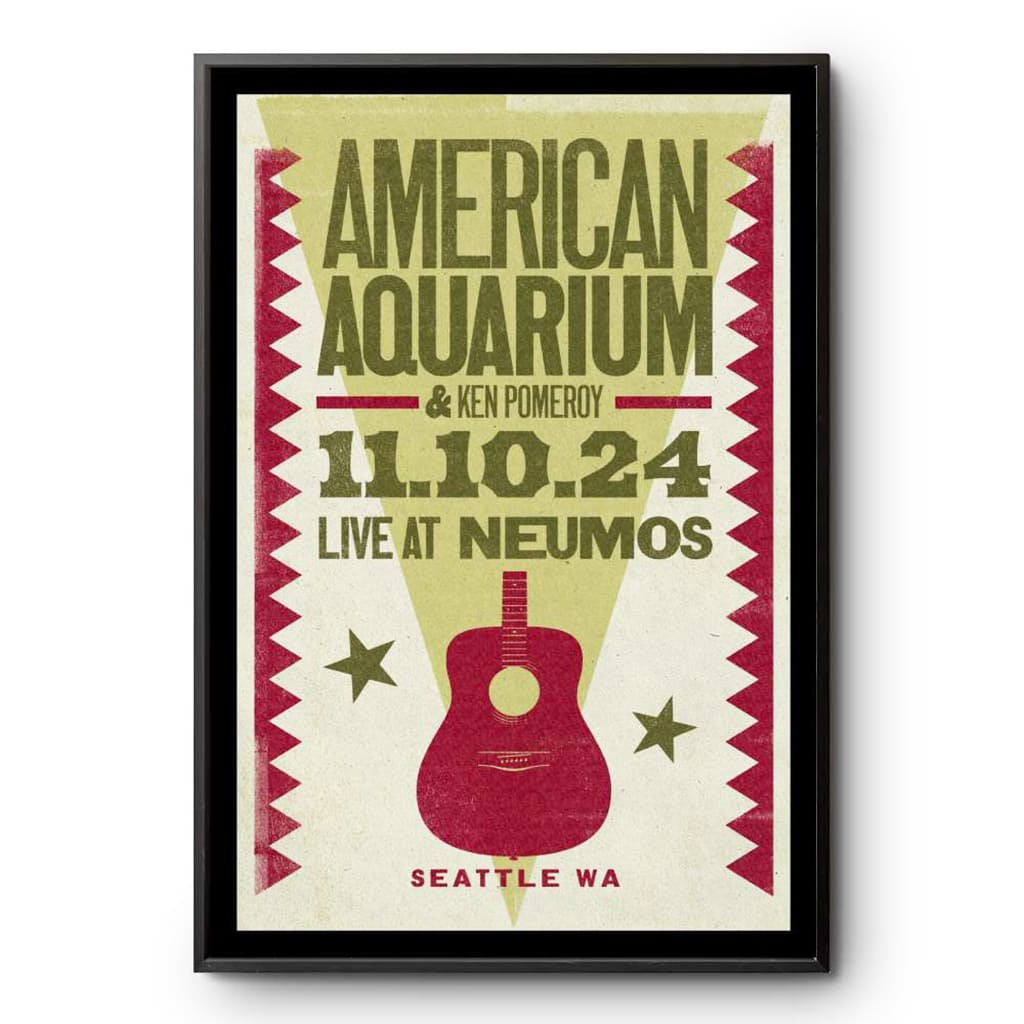 American Aquarium Seattle Wa November 10 2024 Poster