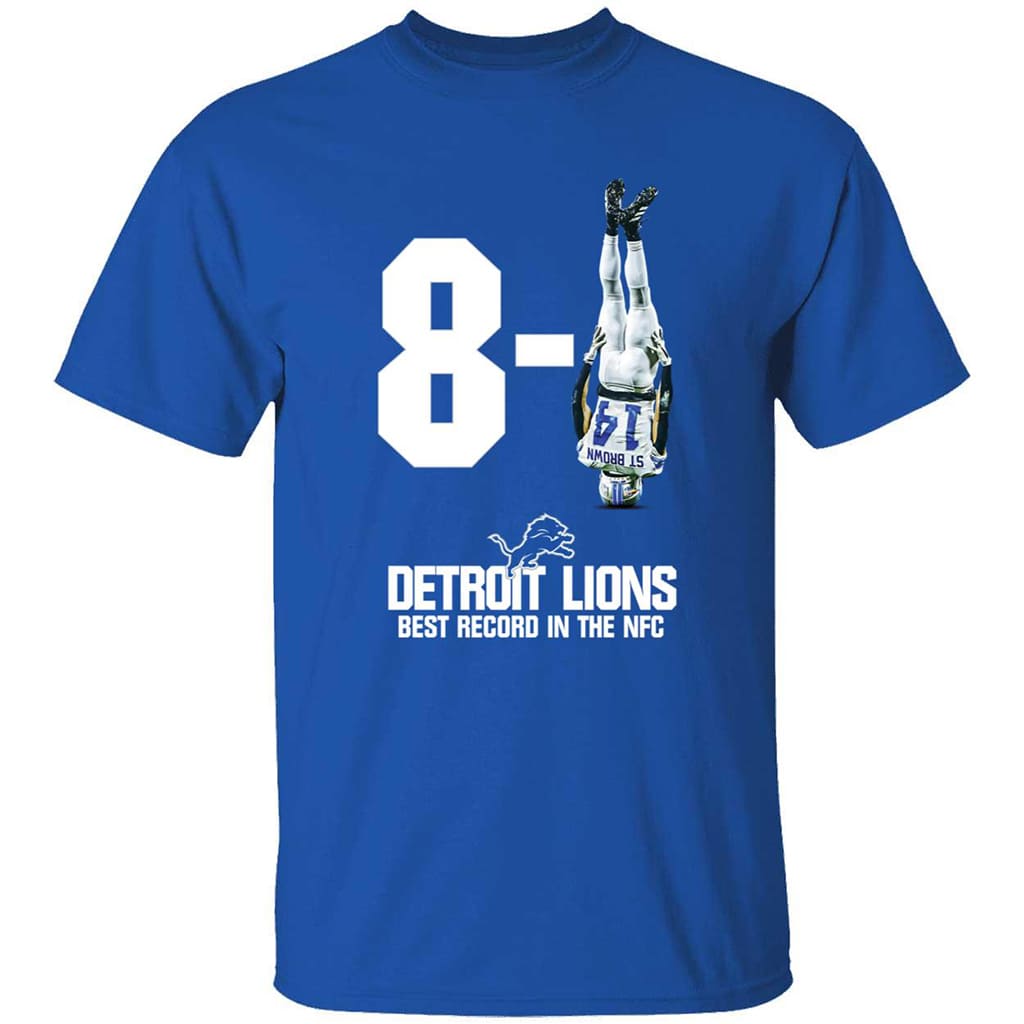 Amon-ra St Brown Detroit Lions 8 – 1 Best Record In The Nfc Shirt