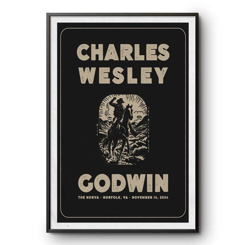 Charles Wesley Godwin Norfolk Va Tour Nov 14 2024 Poster