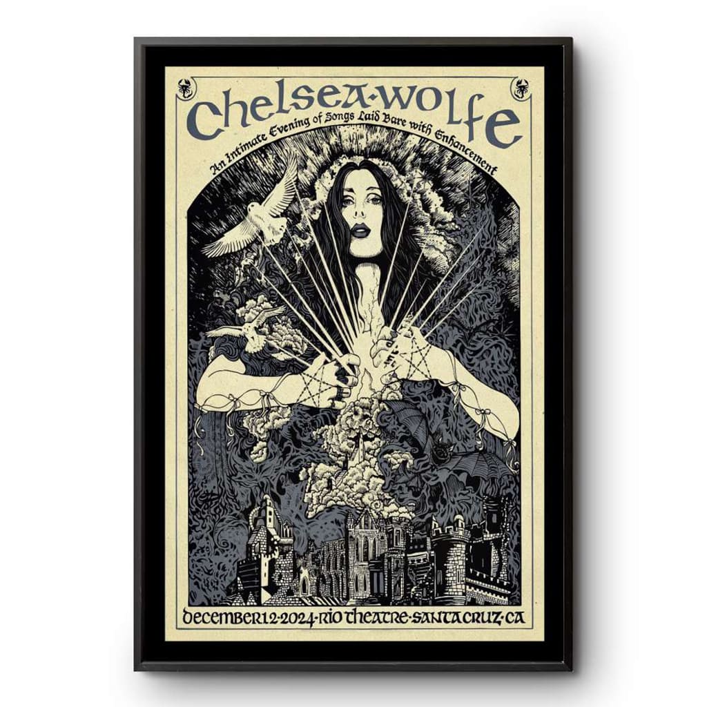 Chelsea Wolfe Rio Theater Santa Cruz Ca Tour December 12 2024 Poster