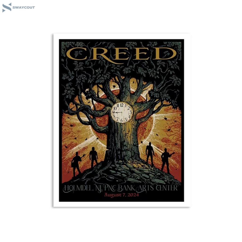 Creed In Holmdel Nj August 7 2024 Poster