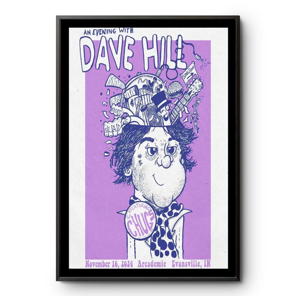 Dave Hill Arcademie Evansville In Nov 16 2024 Poster